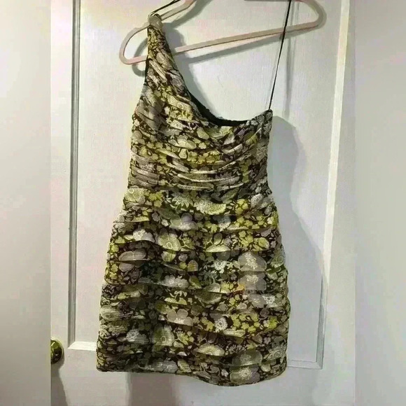 ZARA One Shoulder Mini Dress - Picture 6 of 8